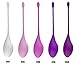 Platinum Health Kegel Exercise Weights-Set of 5 Premium Silicone Vaginal Training Kegel Balls for Bladder Control, Post-Pregnancy, Vaginal Tightening & Pelvic Exercises-For Beginner to Advanced