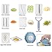 Yoocaa Mandoline Slicer Vegetable Slicer, Veggie Slicer 10 in 1 Vegetable Chopper Cutter Slicer Grater, Meals Veggie & Food Dicer