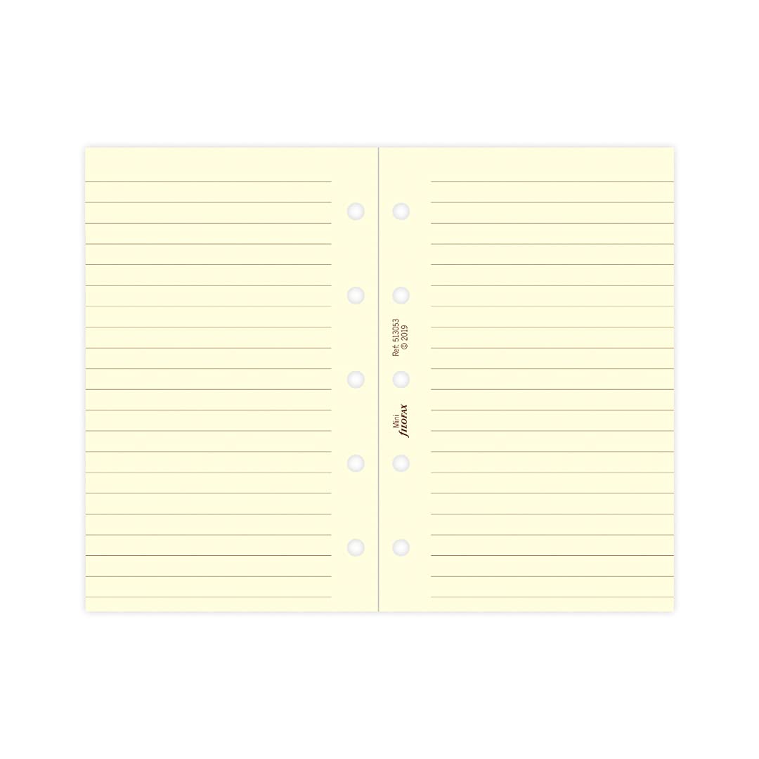 Mini Cotton cream ruled notepaper