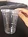 Royal Packaging suppliers 100sets 16oz. Plastic Ultra Clear Cups with flat lids is for cold drinks like iced coffee, Bubble Tea, Frozen Cocktails, water, Sosa and jucies