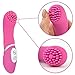 Silicone Clitoral Vibrator with Raised Nubby Ticklers and 7 Powerful Vibrating Functions