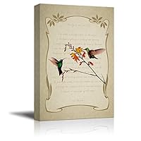 Canvas Wall Art Feather and Animals Canvas Prints Home Artwork Decoration for Living Room,Bedroom - 12x18 inches