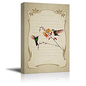 Canvas Wall Art Feather and Animals Canvas Prints Home Artwork Decoration for Living Room,Bedroom - 12x18 inches
