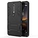 Nokia 6.1 Case, Nokia 6 2018 Case, [Not Suitable for Nokia 6] MAIKEZI Dual Layer Armor Hard Slim Hybrid Kickstand Phone Cover Case for Nokia 6 2018 (Black Kickstand Case)
