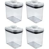 OXO Good Grips POP Rectangle 1.5-Quart Storage Container (Set of 4),Clear