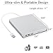 External CD Drive,MMUSC USB 3.0 Portable CD DVD Burner Writer Drive Player, High Speed Data Transfer for Laptop/ Desktop / Macbook / Mac OS / Windows10 /8/ 7 / XP / Vista