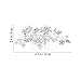 Pixnor Hair Pin Bridal Hair Comb for Wedding Crystal Rhinestones Pearls Decor(Silver)