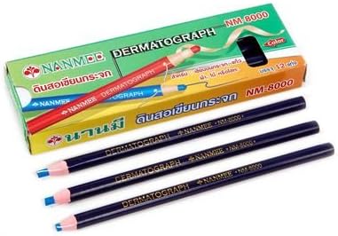 Nanmee Dermatograph 12 Blue Pencils/box
