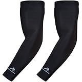 CompressionZ Youth Arm Sleeve (Pair) - Compression Elbow Brace Support for Girls/Boys/Kids - Sports Sleeves for Basketball, Baseball, Softball, Volleyball - Support Growing Muscles & Recovery
