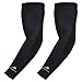 CompressionZ Youth Compression Arm Sleeves (Pair) Boys, Girls, Kids - Sports Sleeves for Basketball, Baseball, Softball, Tennis (Black, L)