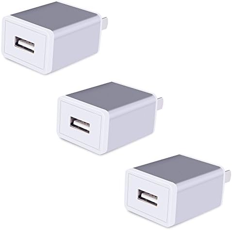 USB Charger, CCLV 3-Pack Universal USB Home Travel Wall Charger for iPhone 7, 7 Plus, 6s, 6 Plus, 6s Plus, Tablet, Samsung Galaxy S7 Edge, S6 edge, HTC, Nokia, LG, Sony and more USB Devices