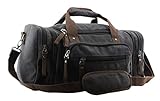Jiao Miao Oversized Handbag Canvas Travel Tote Luggage Weekender Duffel Bag