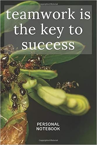 Amazon Com Teamwork Is The Key To Success Personal Notebook Journal Diary 109 Pages Blank 6 X 9 9798656311830 Bernard Sebastian J Books