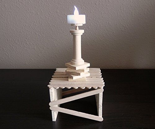 Empty Crate Lattice Side Table w/ Light-Up Lamp for American Girl, Our Generation, Gotz, Carpatina, My Pal/ My Sibling Dolls- ATLANTIS COLLECTION