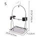 Bird Platform Playground Stainless Steel Perch Gym Stand with Food Bowls for Parrot Macaw African Grey Budgies Parakeet Conure Cage Exercise Toy (S)thumb 1