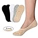 FAYBOX Women Cotton No Show Liner Socks Low Cut Non Slip 3 Pack 5 Pack Solid 2