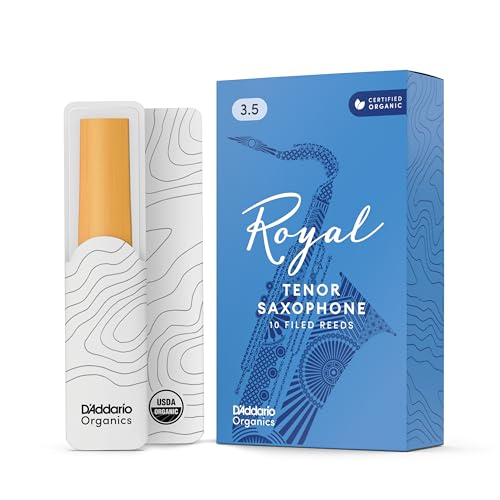 DAddario Royal Tenor Saxophone Reeds Strength 3.5, 10-Pack