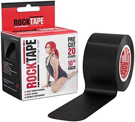 Rock Kinesiology Tape Original 2-Inch Water-Resistant Kinesiology Tape for Pain Relief, Muscle & Joint Support