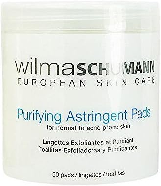 Wilma Schumann Purifying Astringent Pads 60 Pads Normal Acne Skin Fast Shipping