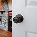 Dynasty Sierra Passage Door Knob Aged Oil Rubbed Bronze Hall/Closet Door Handles Contractor Pack (6 Pack)