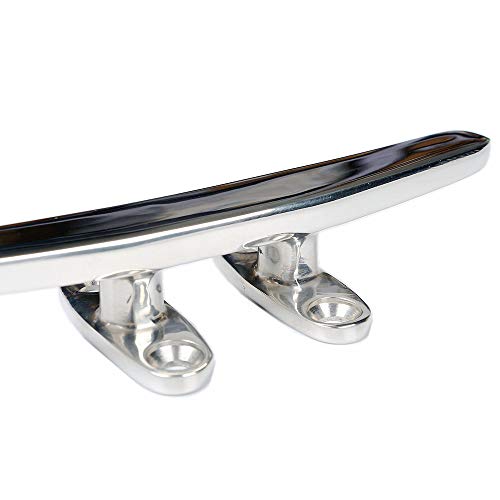 Thorn Dock Cleat Boat Open Base Cleat Flat Top Marine 316 Stainless Steel (5-in,2-Pack)