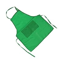 VANKOA Waterproof Kids Apron with Pockets Kichen Chef Aprons Adjustable Children Bib Apron Cooking, Baking, Painting and Party, for 3-6 Years Old, Green