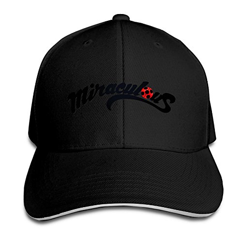 AegeanSea Miraculous Ladybug And Cat Noir Logo Cool Sun Hat Black