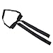 TopTie Black Satin Western String Bow Tie