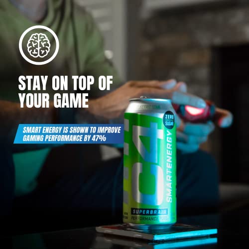 C4 Smart Energy Drink Sugar Free Performance Fuel & Nootropic Brain