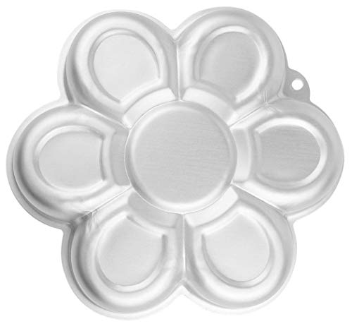 WJSYSHOP 10 Inch Plum Blossom Petal Shaped Aluminum 3D Cake Mold Baking Mould Tin Cake Pan - Flower - Thumbnail 5