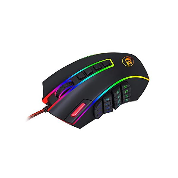 Redragon M990 Legend 24000 DPI High-Precision Programmable Laser Gaming Mouse for PC, MMO FPS, 16 Side Buttons, 5…