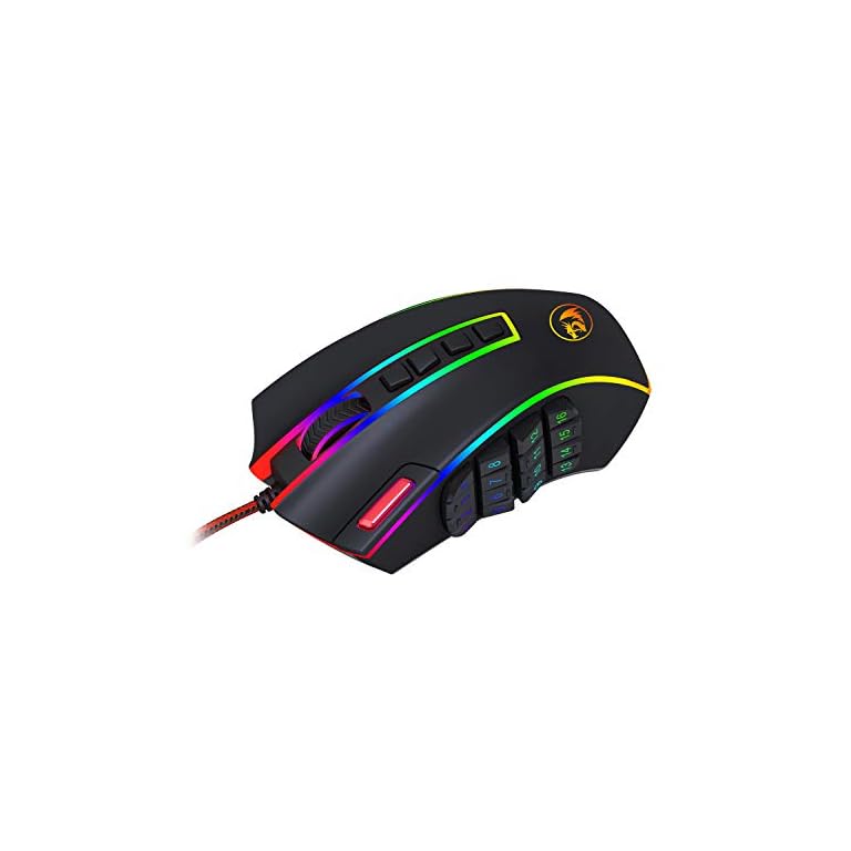 Redragon M990 Legend 24000 DPI High-Precision Programmable Laser Gaming Mouse for PC, MMO FPS, 16 Side Buttons, 5…