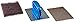 3M Scotch-Brite Professional Griddle Pad Holder Kit, 4 X 5.25, Blue/Steel, 1 Set