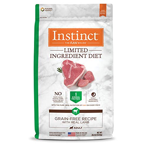 Instinct Limited Ingredient Diet Grain Free Recipe with Real Lamb Natural Dry Dog Food by Nature's Variety, 20 lb. Bag (List Of Best Dog Foods)