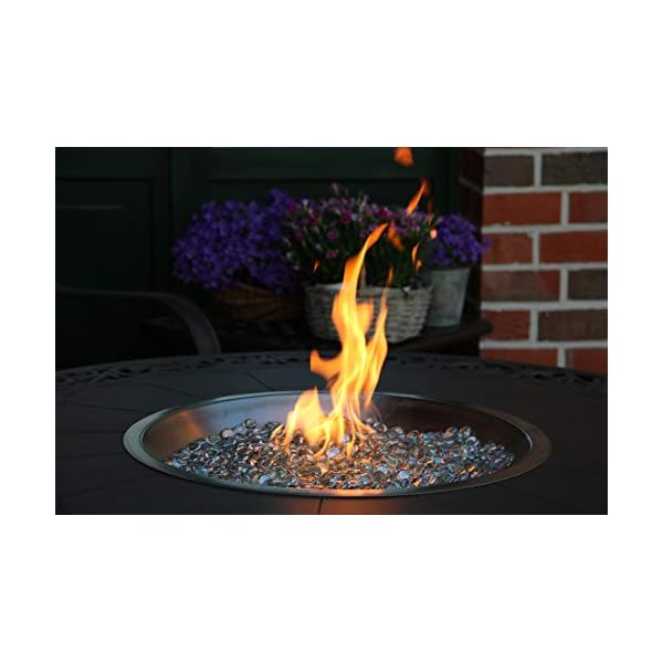 Made for us® Gartentisch, Feuertisch, Gastisch, Aluguss, rund, Ø 120 cm, Terassenfeuer Höhe 60 cm, Gartentisch mit…