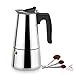 Stovetop Espresso Maker,Moka pot, Espresso Machine,Stainless Steel Espresso Machinefor 9 cups (450 ml),Italian coffee maker Espresso and Coffee Maker for for Gas or Electric Ceramic Stovetop