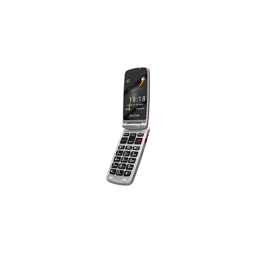 Easyfone PrimeA1 3G Unlocked Senior Flip Cell Phone, Big Button