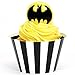 Batman Party Supplies - Cupcake Wrapper and Ring Kit