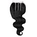 Brazilian Virgin Hair 3 Bundles with Closure Brazilian Body Wave 8A 100% Unprocessed Human Hair bundles With Lace Closure Natural Black Color by YAVVE (18