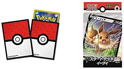 ポケモンカードゲーム デッキシールド 大規模セール モンスターボール カードゲーム ソード イーブイ セット買い Vスタートデッキ無色 シールド