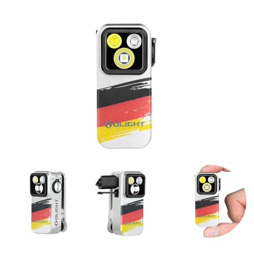 OLIGHT Oclip Pro Mini LED Taschenlampe mit Flutlicht, fokussiertes Licht und Rotelicht,500 LM helle USB-C wiederaufladbare Flashlight,IPX6 Clip Lampe