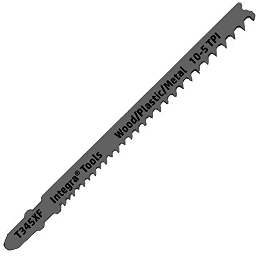 INTEGRA Tools T345XF T-Shank 20 Piece Contractor Jigsaw Blade Set with storage tube. Made with Metal. Blades optimized for cutting Metal, Wood, PVC, and Plastic.