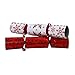 Iconikal 8.75-inch Holiday Crackers 6-Pack (Red)