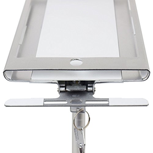 ANGEL POS 1521040 iPad Mini POS Kiosk Stand Enclosure with Security Lock and Key Desktop Anti Theft Projector Accessory