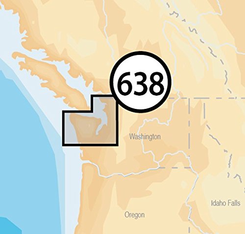 Navionics Platinum+ SD 638 Puget Sound Nautical Chart on SD/Micro-SD Card - MSD/638P+