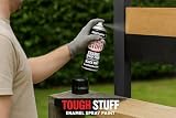 HitlineUK Matt Black Spray Paint 2x400ml Multi-Surface Aerosol Wood Metal view 2