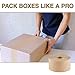 Crowell Reinforced Gummed Kraft Paper Tape, Intertape Super Seal Natural 70mm (2.75 inches) x 375 Feet Roll - Commercial use for Box Packaging and Sealing Commercial Quality #233