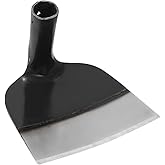 DOITOOL Heavy Duty Garden Hoe Tool Solid Steel Hand Hoe for Weeding Digging Soil Loosening and Planting in Backyard and Farm