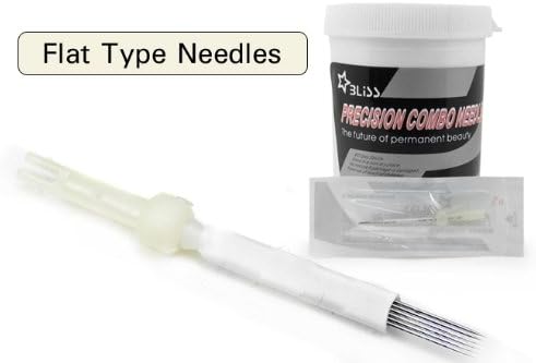 BLISS PREMIUM 3 FLAT Permanent Makeup Needles SUPPLY (50pcs/TUB)
