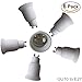 DZYDZR 6pcs Bulb Holder GU10 to E27 Adapter Converter - GU10 to E26 LED Bulb Base Socket